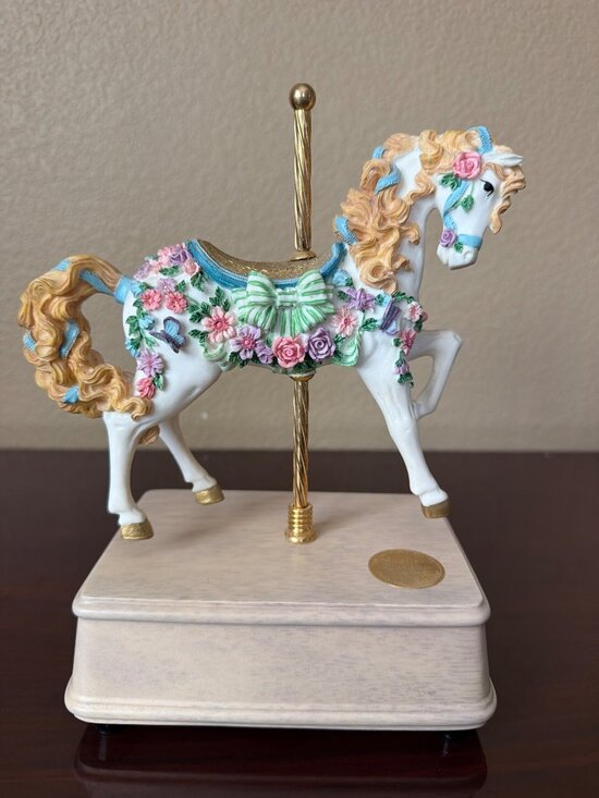 San Francisco Music Box Company Other - San Francisco Music Box English Garden Carousel Horse 1996 Ltd Ed 0377/4500